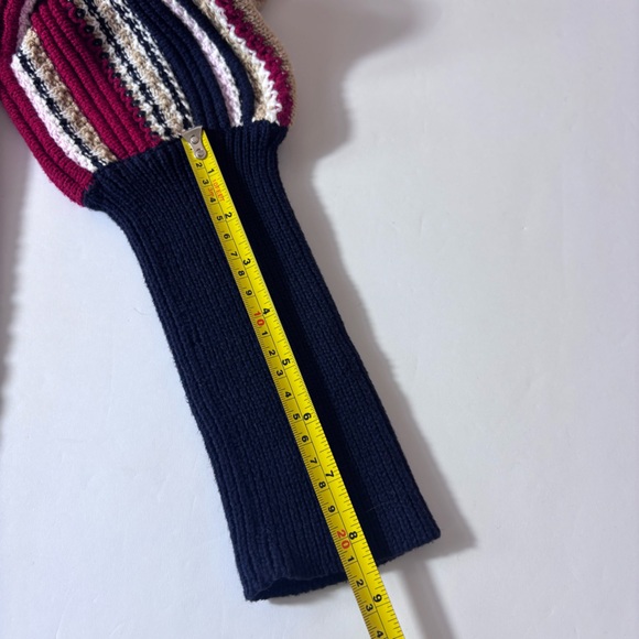Marie Oliver Knit Sweater Striped Ribbed Cuffs Boat Neck Multi-Color Size Small - Picture 14 of 15
